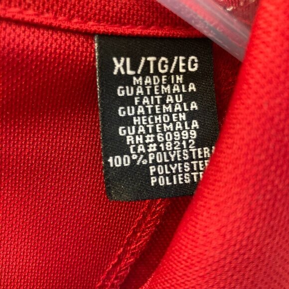 Boston Red Sox Polo Shirt Red with White Trim Size XL - Picture 4 of 7